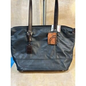 NWT Tignanello Perfect Pockets Large‎ Tote, Black Brown Color MSRP: $189.00